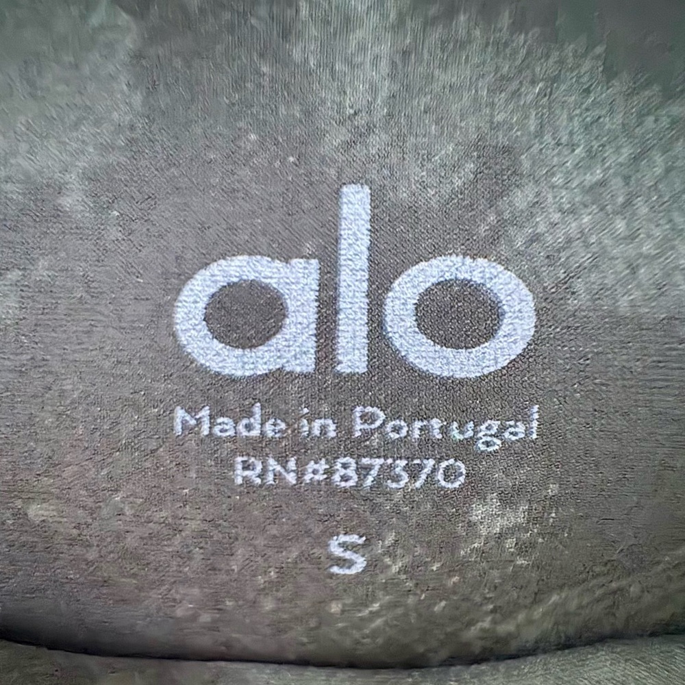 Alo Yoga Solarized Leggings High Waisted Small Black Gray Tie Dye - Picture 5 of 9